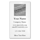 Magnetische Visitenkarte für den benutzerdefiniert (Vorderseite Vertikal)