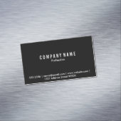 Magnetische Visitenkarte (schwarz) (Beispiel)