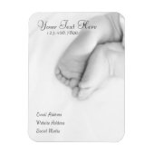 magnetische Visitenkarte von Kinderzehen Magnet (Vertikal)