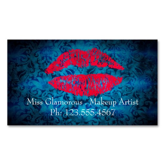 Magnetische Visitenkarten für Maskenbildner Visitenkarte (Vorderseite)