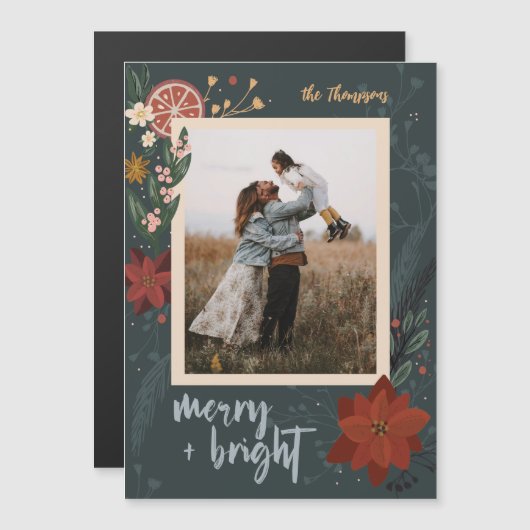 Magnetische Winter-Gewürzfleckenkarte für den Urla Magneteinladung (Vorne/Hinten)