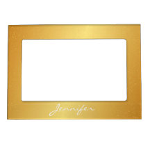 Magnetischer Bilderrahmen - Goldconfetti-Name
