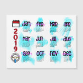 Magnetischer Kalender 2019 Magnetkarte (Vorderseite)