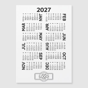 Magnetischer Kalender mit Firmenlogo Magnetkarte