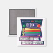 Magnetischer Mah-Jongg-Koffer Magnet (Vorderseite/Rückseite)