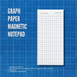 Magnetischer Notepad Magnetischer Notizblock<br><div class="desc">Mit unserem funktionalen Graph Paper Magnetic Notepad erhalten Sie perfekt abgestimmte Notizen und genaue Pläne! Dieses einzigartige Notizblock verfügt über ein klassisches Grid-Layout, das ideal zum Entwerfen von Designs, zum Erstellen von ordentlichen Listen, zum Zeichnen von Ideen oder sogar zum Organisieren von wöchentlichen Speisen ist. Personalisieren Sie es einfach mit...</div>