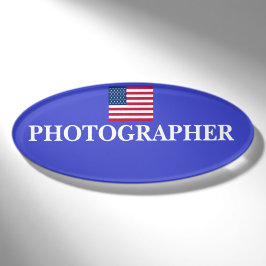 Magnetisches Abzeichen - Fotograf Namenschild