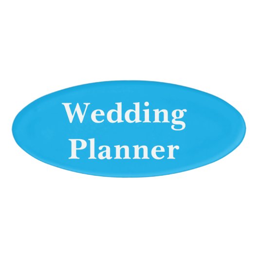 Magnetisches Abzeichen - Hochzeitsplaner Namenschild (Vorderseite)