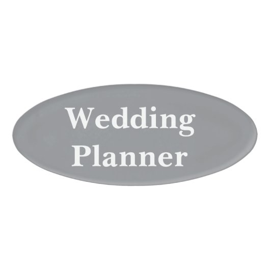 Magnetisches Abzeichen - Hochzeitsplaner Namenschild (Vorderseite)