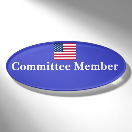 Magnetisches Abzeichen - Komiteemitglied Namenschild (Vorderseite)