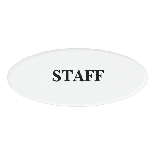 Magnetisches Abzeichen - Personal Namenschild (Vorderseite)