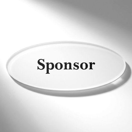 Magnetisches Abzeichen - Sponsor Namenschild (Vorderseite)