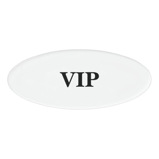 Magnetisches Abzeichen - VIP Namenschild (Vorderseite)