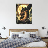 Magnetisches Feuer. Aus dem Lied Magnetic Fire. Leinwanddruck (Insitu (Schlafzimmer))