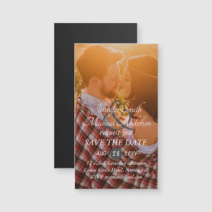 MAGNETISCHES FOTO Save the Date Hochzeit Einladung