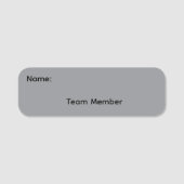 Magnetisches Namensschild für Teammitglieder (Vorderseite)