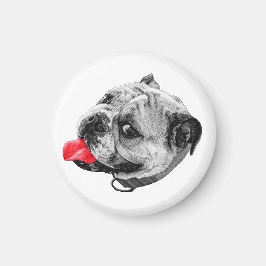 Magnetisches rotes Lächeln Magnet (Vorne)