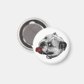 Magnetisches rotes Vergnügen Magnet (Vorderseite/Rückseite)