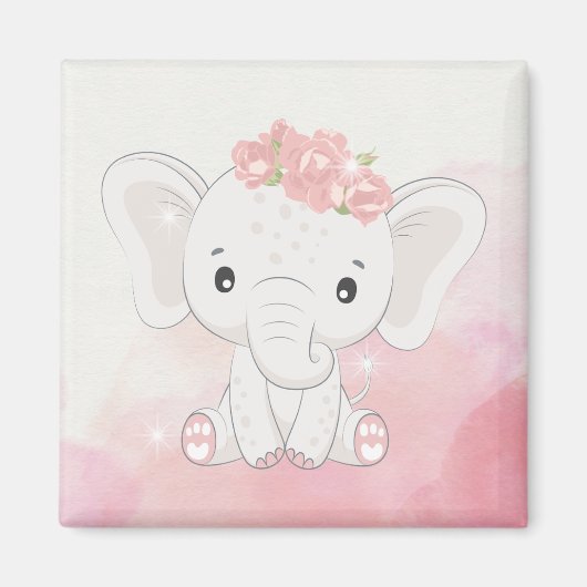 Magnetisierte Erinnerungen: Adorable Elefant Keepa Magnet (Vorne)