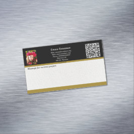 Magnetiska visitkort — Connect, Elegant Magnetische Visitenkarte