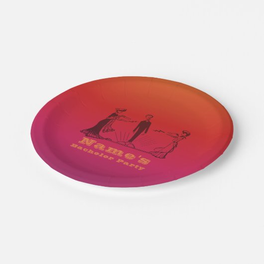 Magnetismus bei Tieren - 7"oder 9" ÄNDERUNGSBachel Pappteller (Schrägansicht)