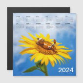 Magnetkalender 2024 auf dem Kühlschrank Magnetkarte (Vorne/Hinten)