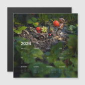 Magnetkalender 2024 auf dem Kühlschrank Magnetkarte (Vorne/Hinten)