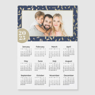Magnetkalender für 2025 Magnetkalender für Navy & Magnetkarte