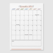 Magnetkalender November 2025 Magnetkarte (Vorderseite)