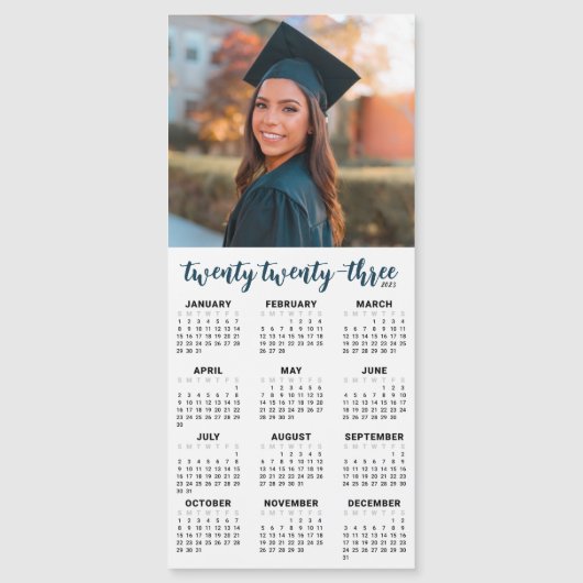 Magnetkarte 2023 Foto | Benutzerdefinierte Farben (Vorderseite)