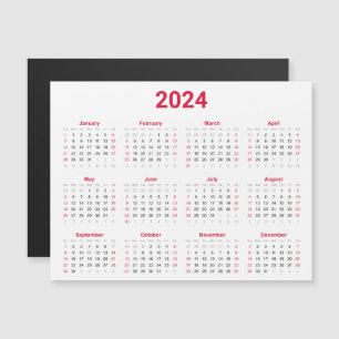 Magnetkarte 2024 Jahr im Überblick