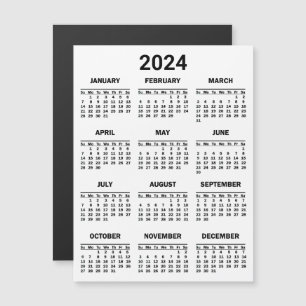 Magnetkarte 2024 Jahr im Überblick