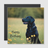 Magnetkarte aus schwarzem Labor (Vorne/Hinten)