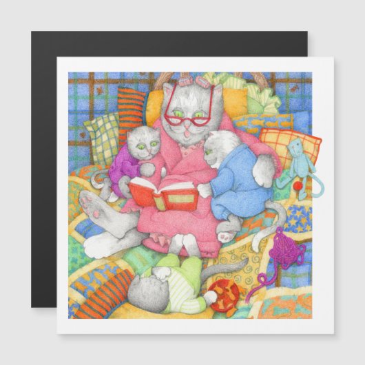 Magnetkarte BEDTIME STORE - weiß (Vorne/Hinten)