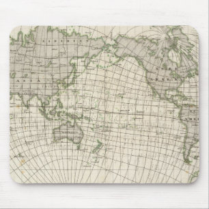 Magnetkarte der Welt Mousepad