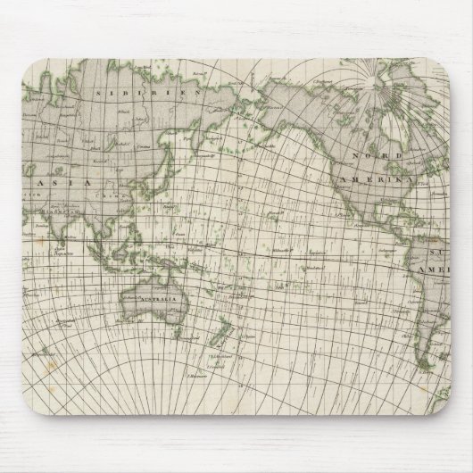 Magnetkarte der Welt Mousepad (Vorne)