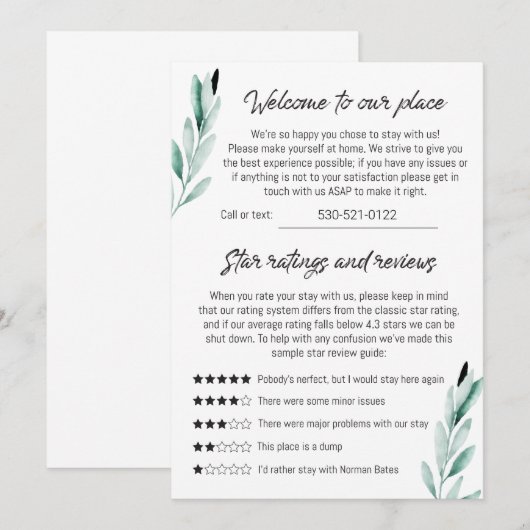 Magnetkarte Einladung (Vorne/Hinten)