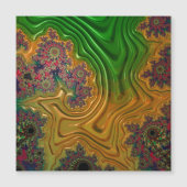 Magnetkarte Fraktal Forest (Vorderseite)