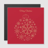 Magnetkarte Frohe Weihnachten (Vorne/Hinten)