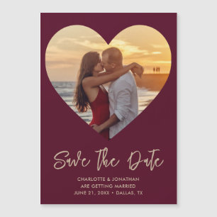 Magnetkarte für das Hochzeitsherz Save the Date Fo