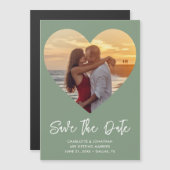 Magnetkarte für das Hochzeitsherz Save the Date Fo (Vorne/Hinten)