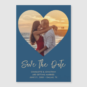 Magnetkarte für das Hochzeitsherz Save the Date Fo