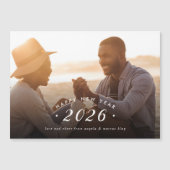 Magnetkarte für das Minimalistische neue Foto (Vorderseite)