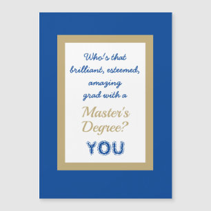 Magnetkarte für den niedlichen Master