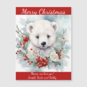 Magnetkarte für den Niedlichen Oma-Polar (Vorderseite)