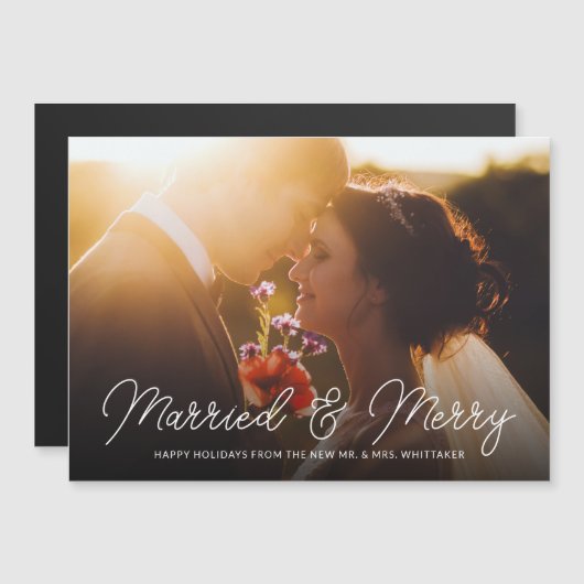 Magnetkarte für verheiratetes und leichtes Foto (Vorne/Hinten)