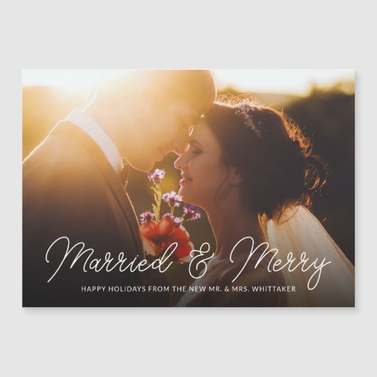 Magnetkarte für verheiratetes und leichtes Foto (Vorderseite)