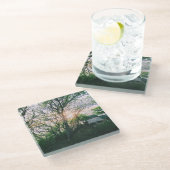 Magnetkarte Glasuntersetzer (Schrägansicht)