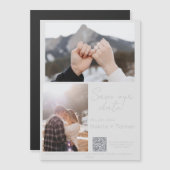 Magnetkarte, Größe: 5" x 7", Umschläge: weiß Magneteinladung (Vorne/Hinten)