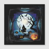 Magnetkarte Halloween-Party "Leckerei oder Trick" (Vorderseite)